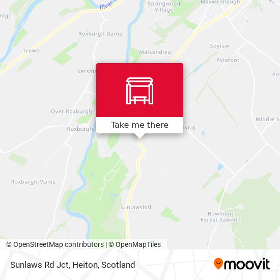 Sunlaws Rd Jct, Heiton map