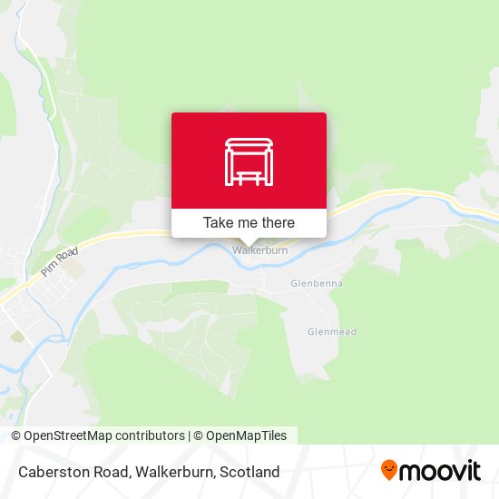 Caberston Road, Walkerburn map