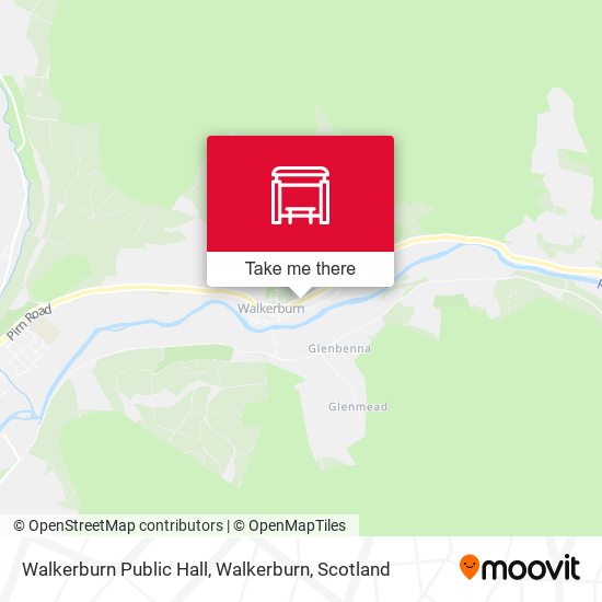 Walkerburn Public Hall, Walkerburn map