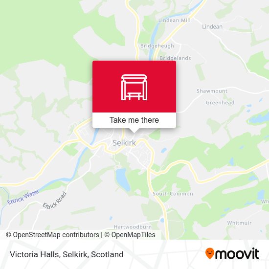 Victoria Halls, Selkirk map