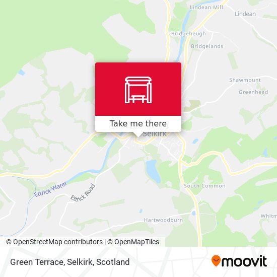 Green Terrace, Selkirk map