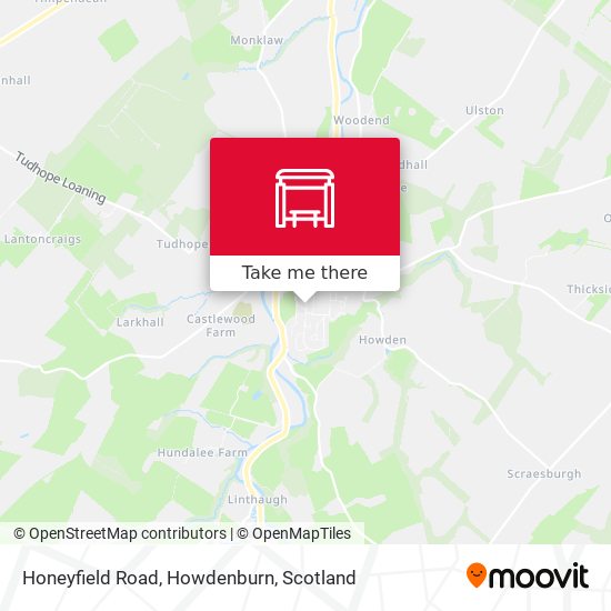 Honeyfield Road, Howdenburn map