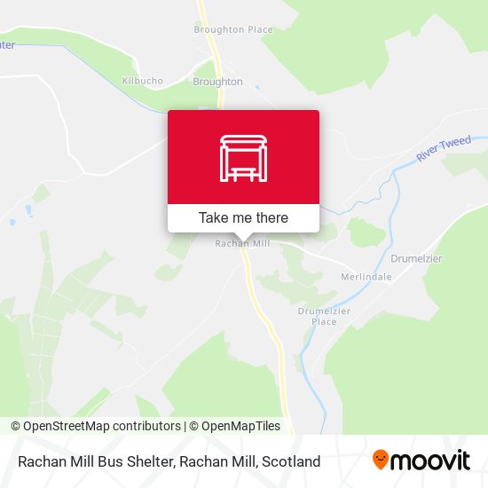 Rachan Mill Bus Shelter, Rachan Mill map