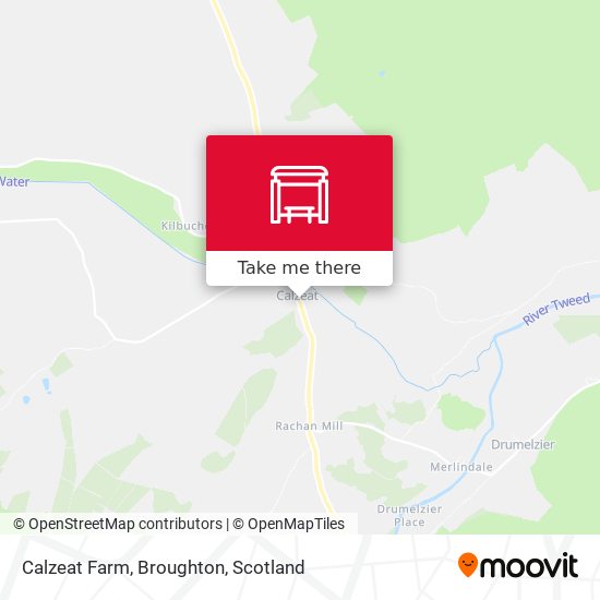 Calzeat Farm, Broughton map