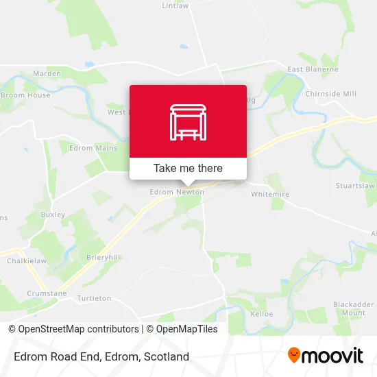 Edrom Road End, Edrom map