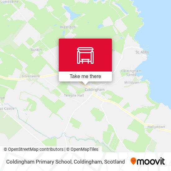 Coldingham Primary School, Coldingham map