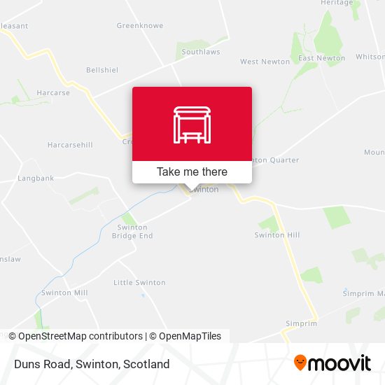 Duns Road, Swinton map
