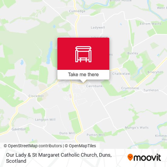 Our Lady & St Margaret Catholic Church, Duns map
