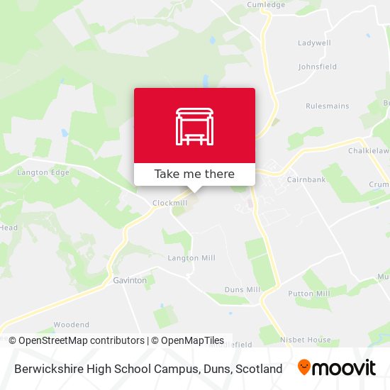 Berwickshire High School Campus, Duns map