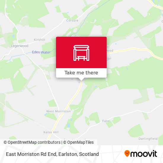 East Morriston Rd End, Earlston map