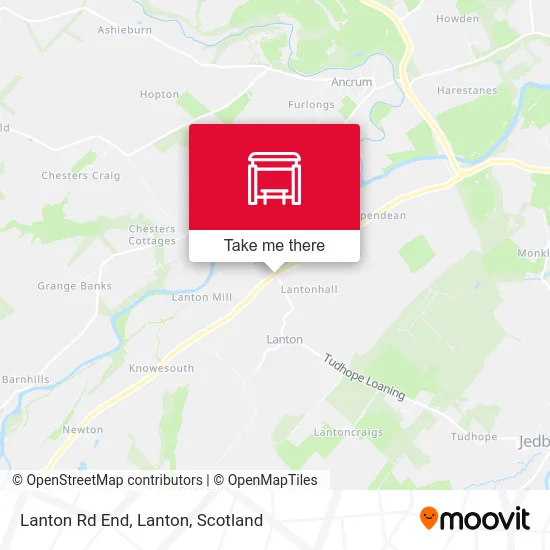 Lanton Rd End, Lanton map