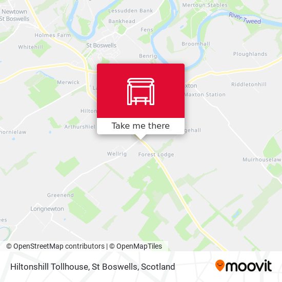 Hiltonshill Tollhouse, St Boswells map