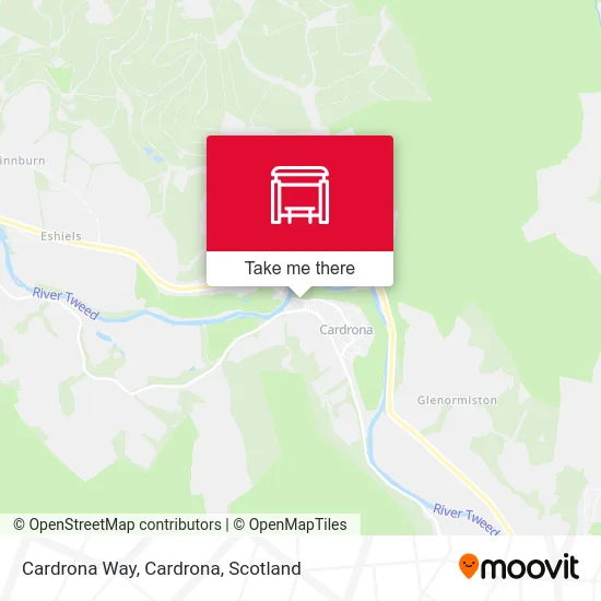 Cardrona Way, Cardrona map