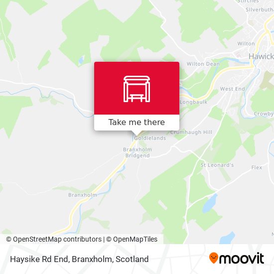 Haysike Rd End, Branxholm map