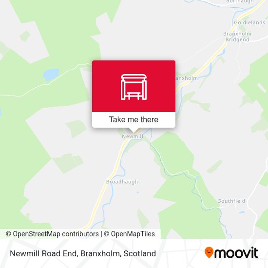 Newmill Road End, Branxholm map