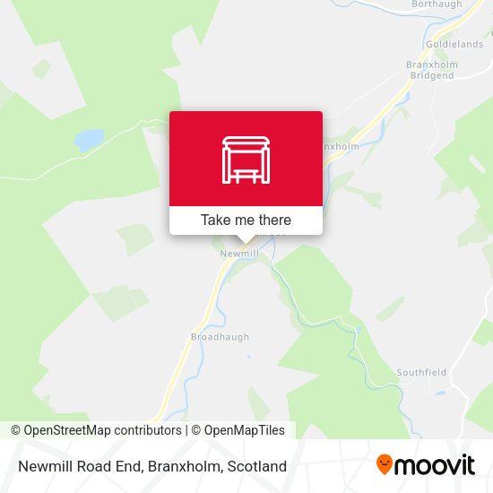 Newmill Road End, Branxholm map