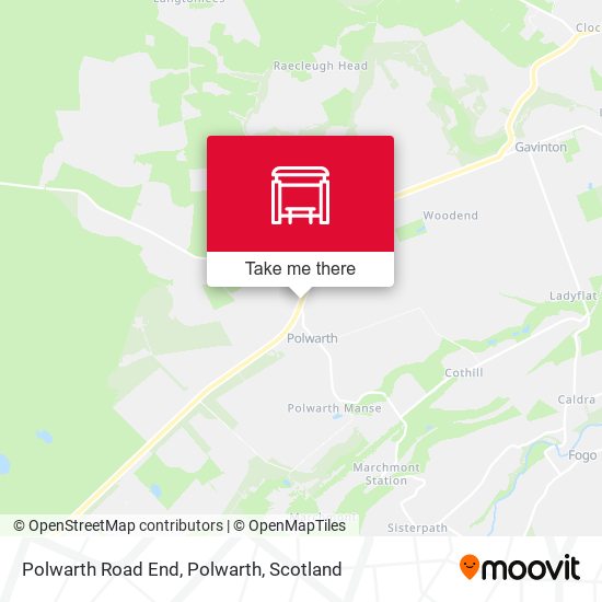 Polwarth Road End, Polwarth map