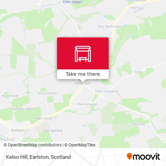 Kelso Hill, Earlston map