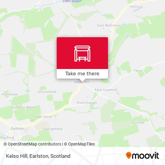 Kelso Hill, Earlston map