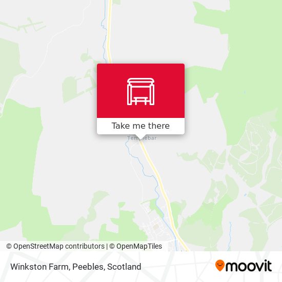 Winkston Farm, Peebles map