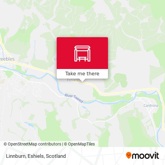 Linnburn, Eshiels map