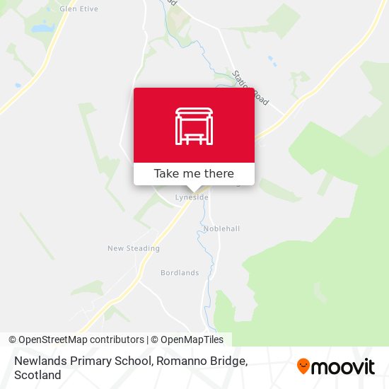 Newlands Primary School, Romanno Bridge map