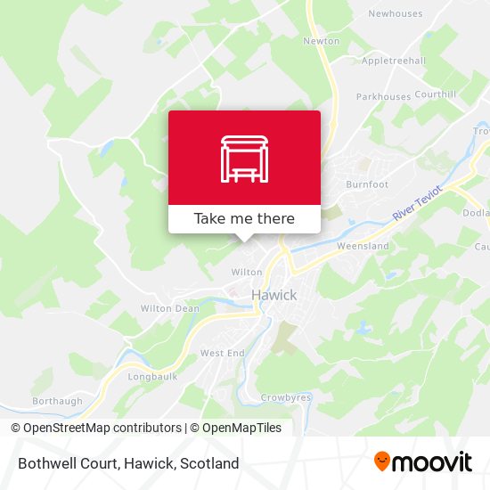 Bothwell Court, Hawick map