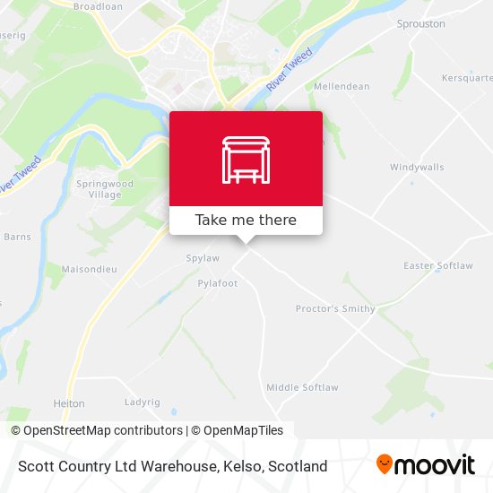 Scott Country Ltd Warehouse, Kelso map