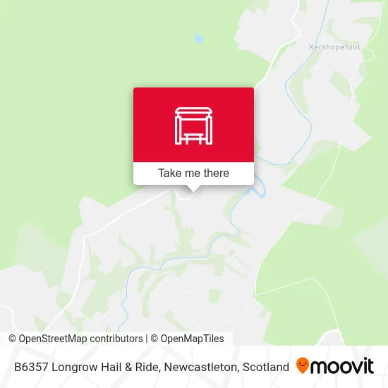 B6357 Longrow Hail & Ride, Newcastleton map