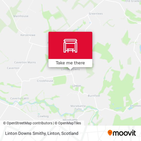 Linton Downs Smithy, Linton map