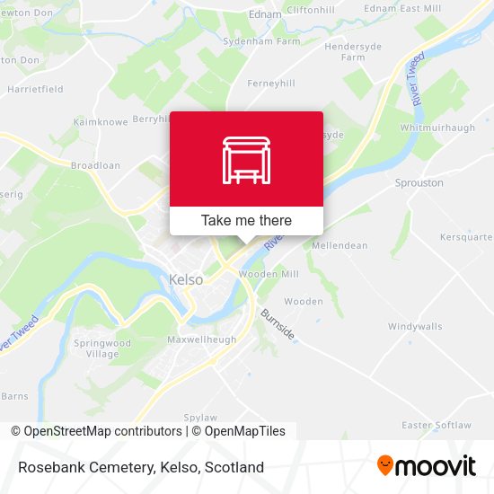Rosebank Cemetery, Kelso map