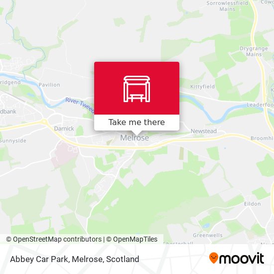 Abbey Car Park, Melrose map