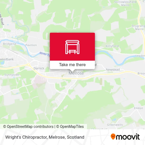 Wright's Chiropractor, Melrose map