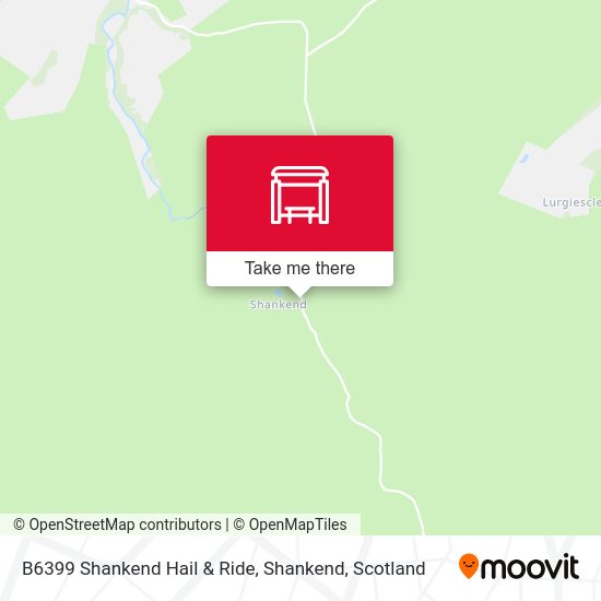 B6399 Shankend Hail & Ride, Shankend map