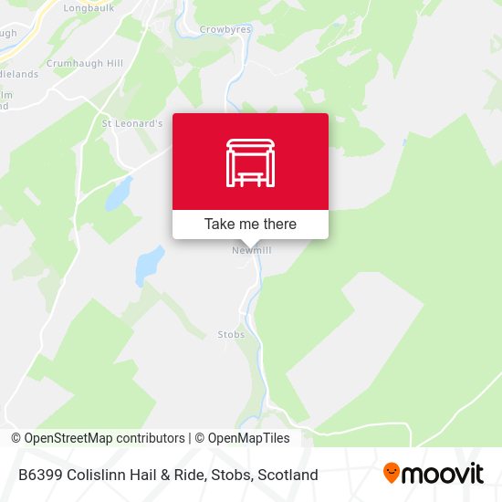 B6399 Colislinn Hail & Ride, Stobs map