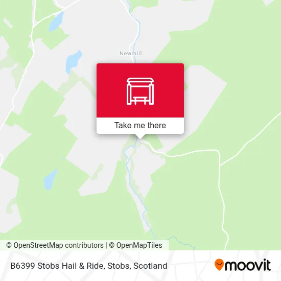 B6399 Stobs Hail & Ride, Stobs map