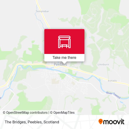 The Bridges, Peebles map