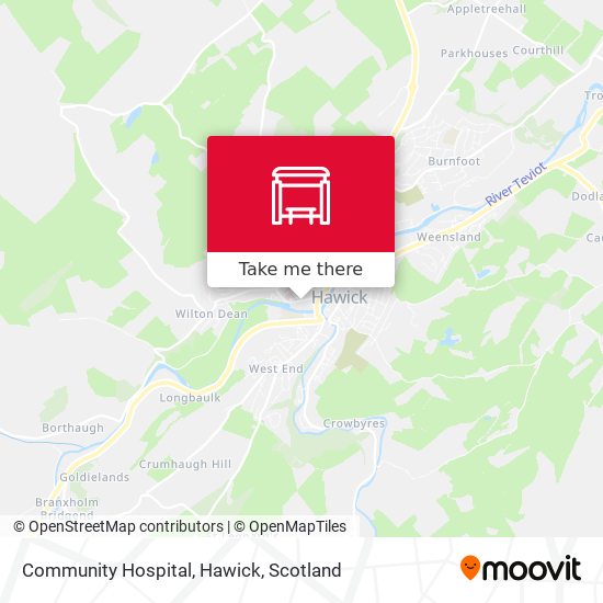Community Hospital, Hawick map