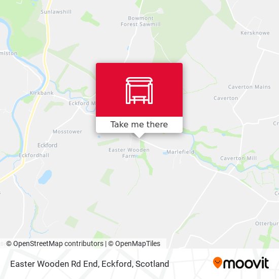 Easter Wooden Rd End, Eckford map