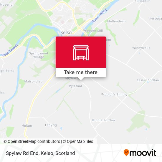 Spylaw Rd End, Kelso map
