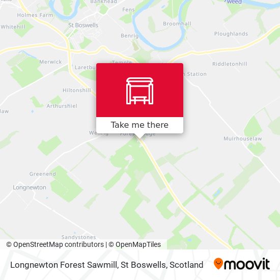 Longnewton Forest Sawmill, St Boswells map