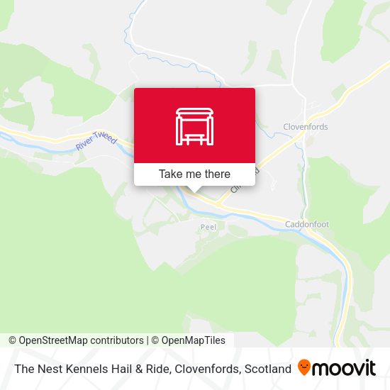 The Nest Kennels Hail & Ride, Clovenfords map