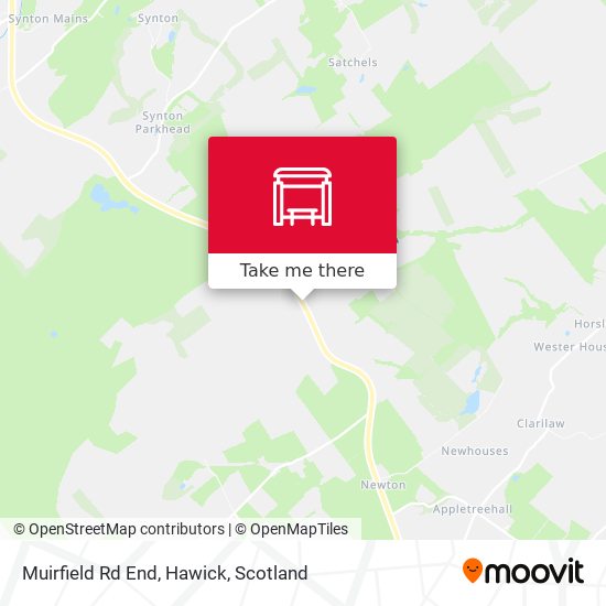 Muirfield Rd End, Hawick map