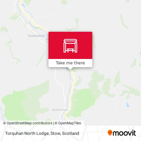 Torquhan North Lodge, Stow map