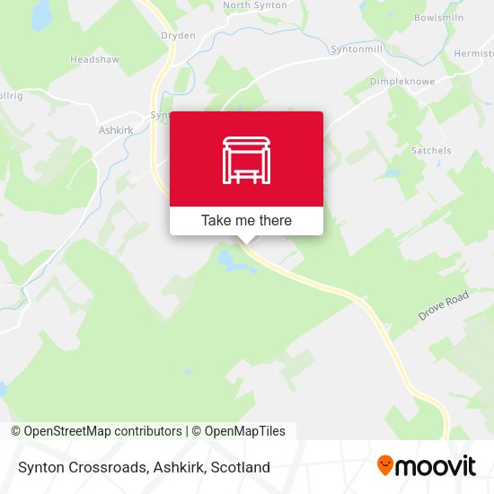 Synton Crossroads, Ashkirk map