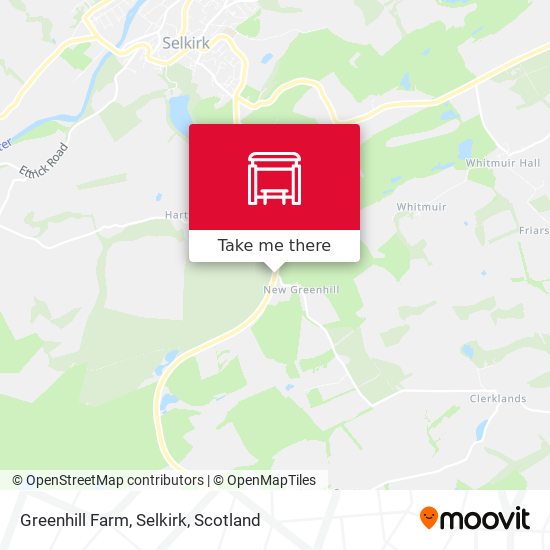 Greenhill Farm, Selkirk map
