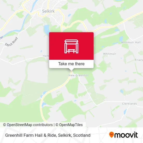 Greenhill Farm Hail & Ride, Selkirk map
