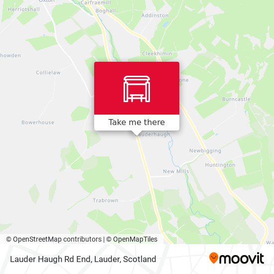 Lauder Haugh Rd End, Lauder map