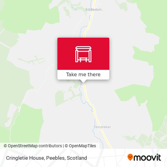 Cringletie House, Peebles map