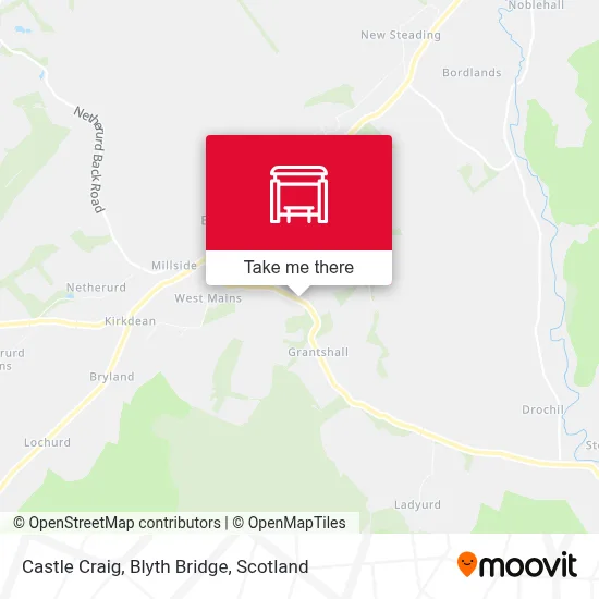 Castle Craig, Blyth Bridge map